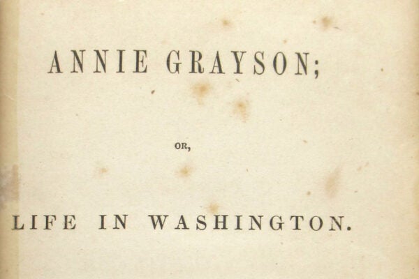 Annie Grayson; Or, Life in Washington