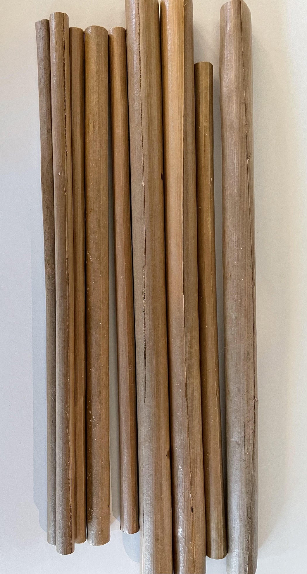 Straws made from dried fallen coconut leaves in a chemical-free process. The straws stay intact in beverage for 3 hours and has a shelf life of 9 months
