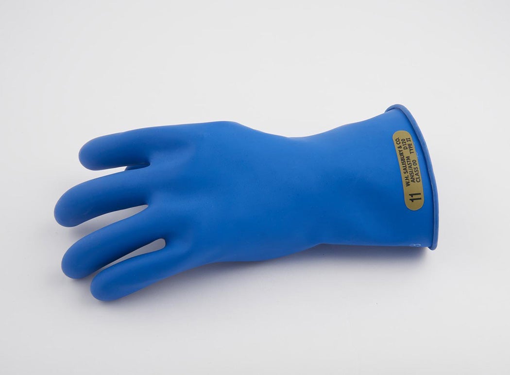 Ozone resistant glove, made from Salcor