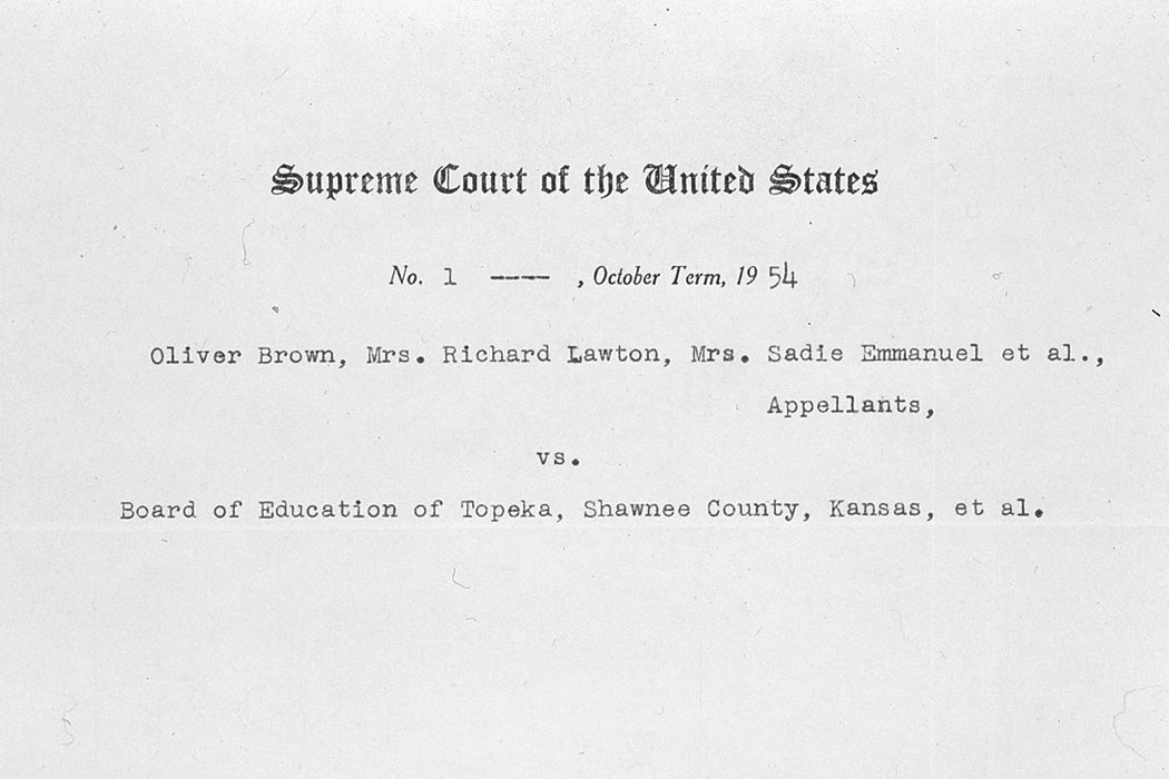 Judgment, Brown v. Board of Education