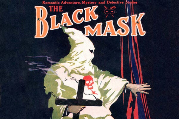 From the cover of The Black Mask magazine, June 1, 1923