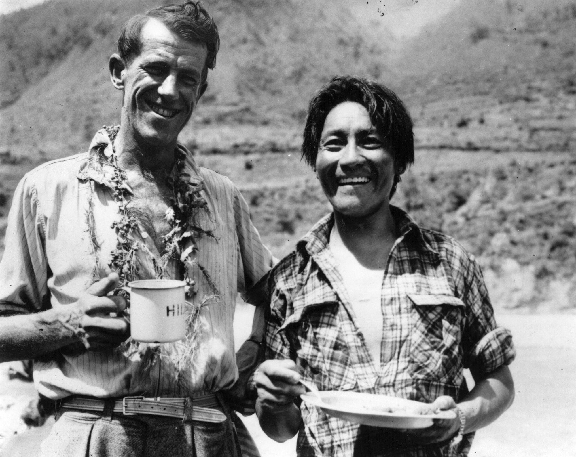 Tenzing Norgay with Edmund Hillary