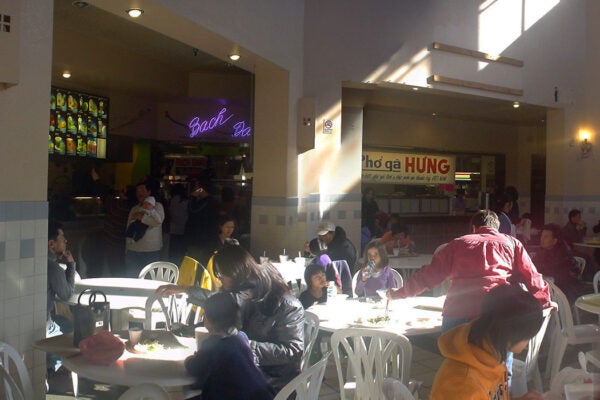 The food court in Lion Plaza, San Jose, CA