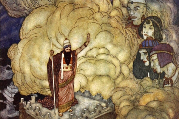 An illustration from Arabian Nights, 1907