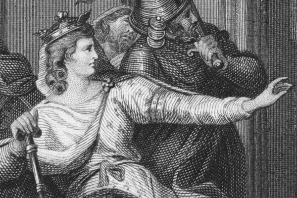 Engraving depicting the Empress Matilda circa 1141