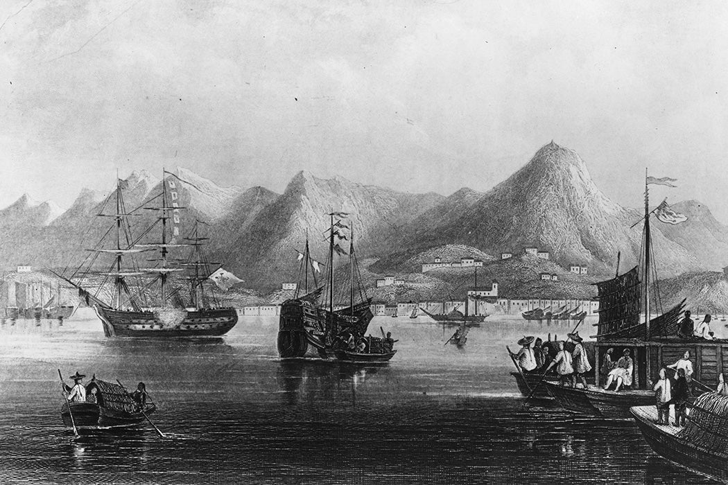 Ships and boats in Hong Kong Harbour, c. 1850