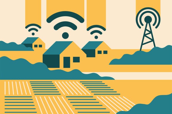 Rural broadband illustration