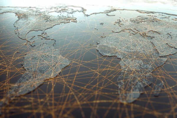 Global connectivity, illustration.