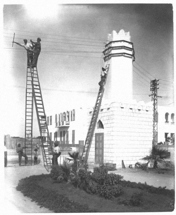 Transformer station designed by Alexander Baerwald, Allenby Street, Tel Aviv, c. 1923