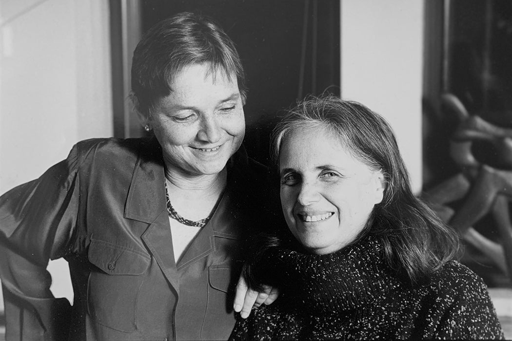 Adrienne Rich with Susan Sherman. Photo by Colleen McKay. c. 1983