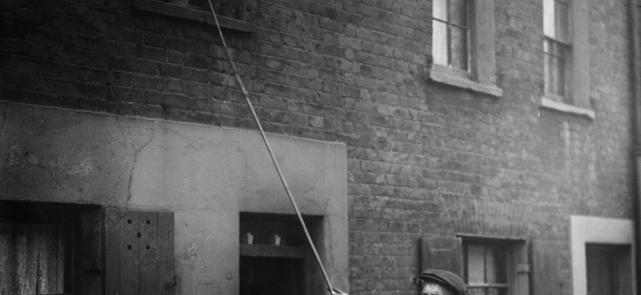 Charles Nelson of Hoxton in East London has been working as a 'knocker-up' for 25 years. He wakes up early morning workers such as doctors, market traders and drivers.
