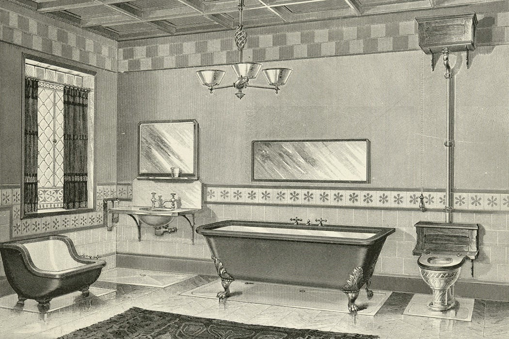 Bath Room Interior by the J.L. Mott Iron Works, 1888