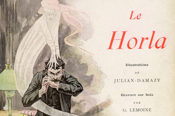 The cover of a 1908 edition of The Horla by Guy de Maupassant
