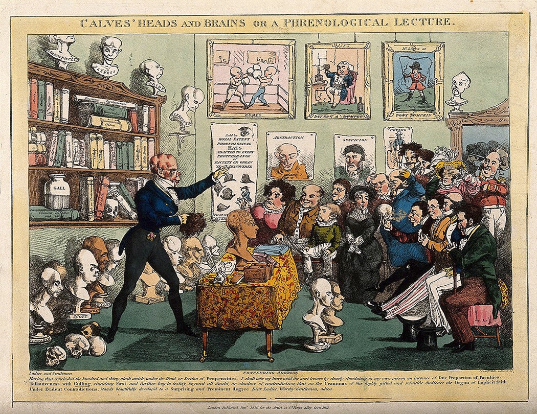 George Combe lecturing on phrenology, 1826