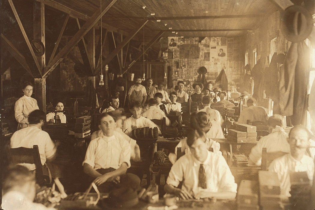 A few of the workers of the San Martin Cigar Company in Tampa, Florida