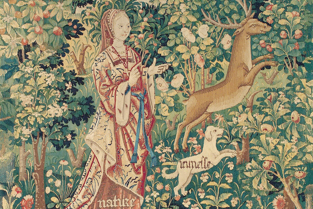 Nature Sets Her Hound Youth after the Stag (from The Hunt of the Frail Stag), circa 1495–1510