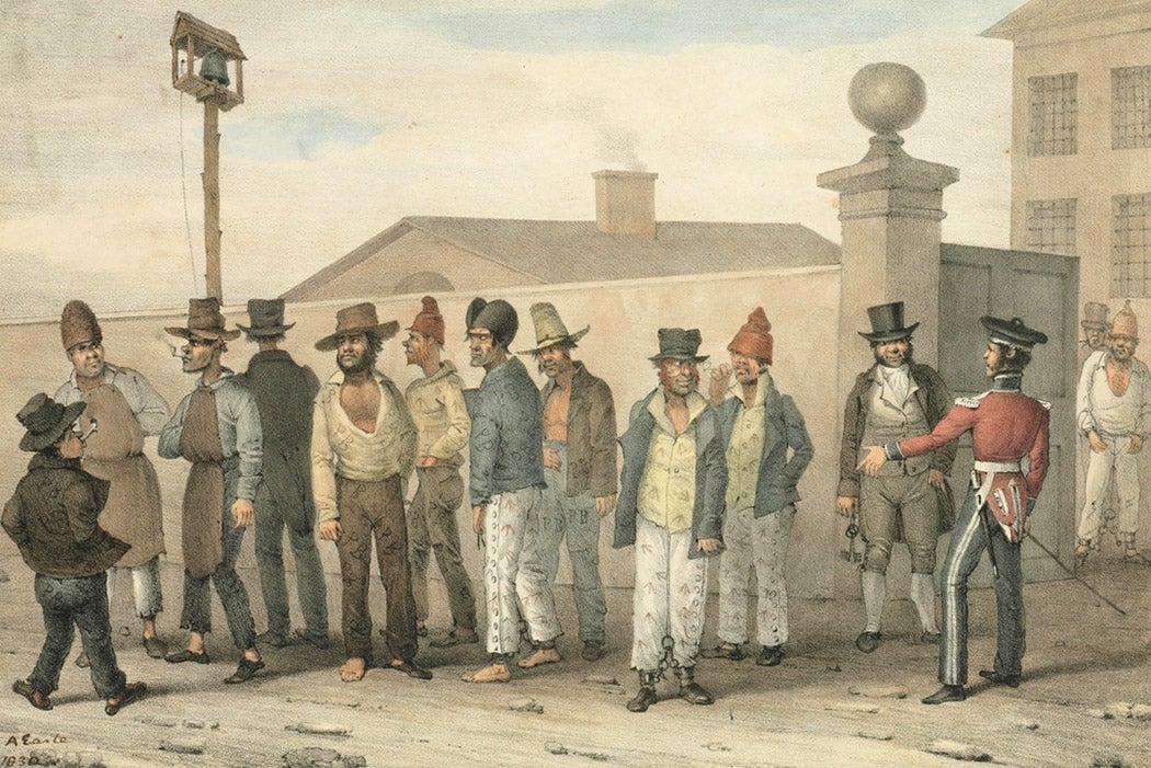 Convicts in Sydney, Australia, 1830
