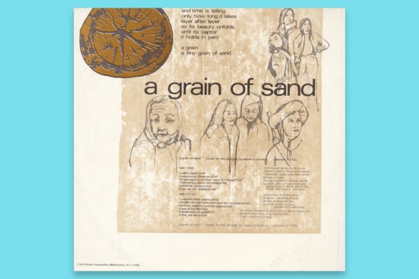The cover of the album A Grain of Sand