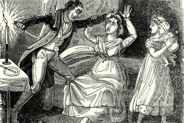 Matthias Brinsden murdering his wife in a quarrel, 18th century