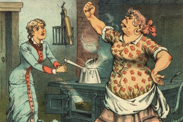 1883年布丽姬在帕克的卡通插图