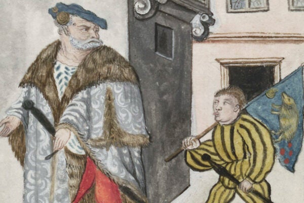 An image from Costume book of Matthaus Schwarz from Augsburg, 1520 - 1560