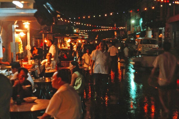 Singapore Hokkien Street food stalls, 1971