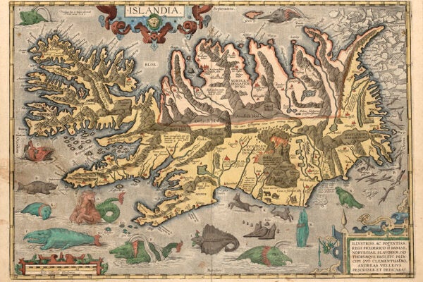 A 17th-century map of Iceland