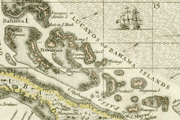 Map of the Bahamas, 1680