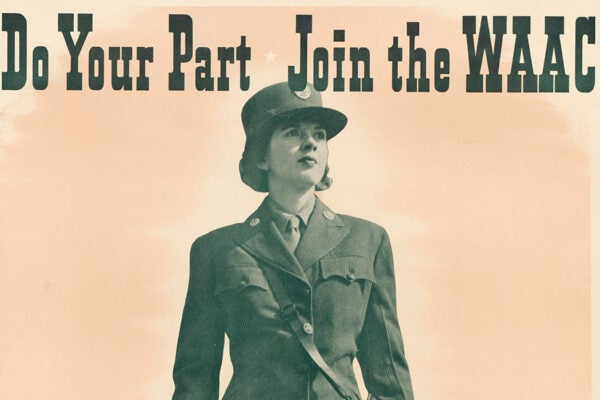 Recruiting poster for the Women's Army Auxiliary Corps