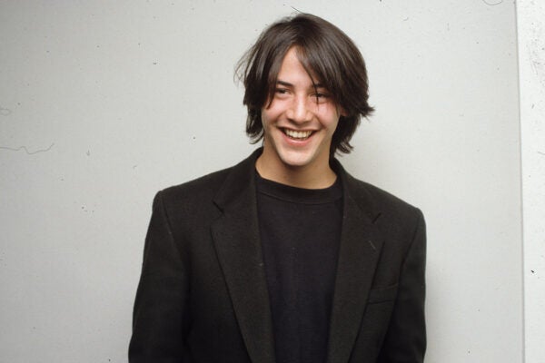 Actor Keanu Reeves poses for a portrait, circa 1990.