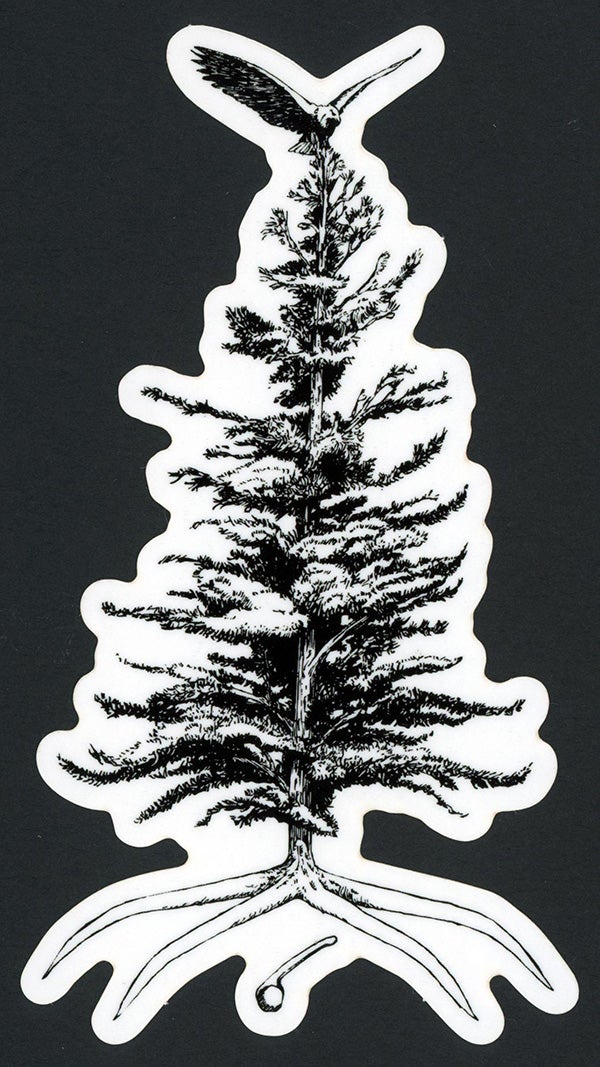 A Tree of Peace sticker by John Fadden, courtesy the St. Lawrence University Street Art Graphics collection