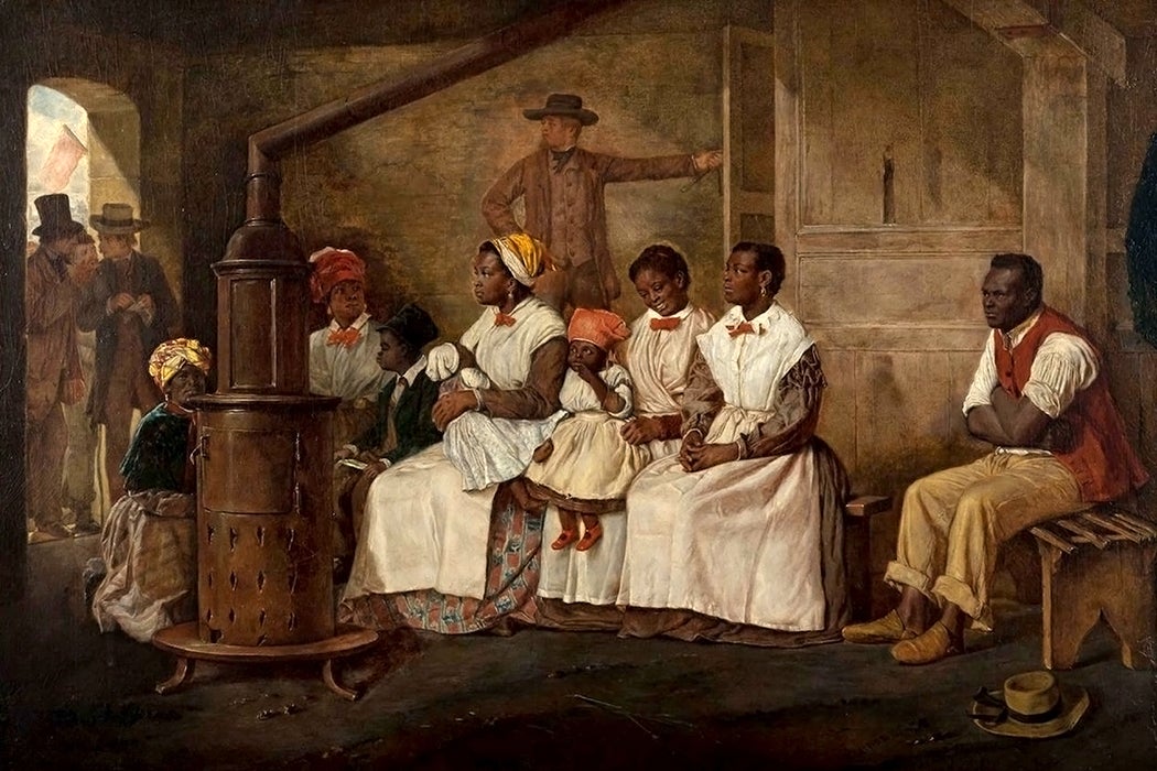 Slaves waiting for sale, Richmond, VA, 1861
