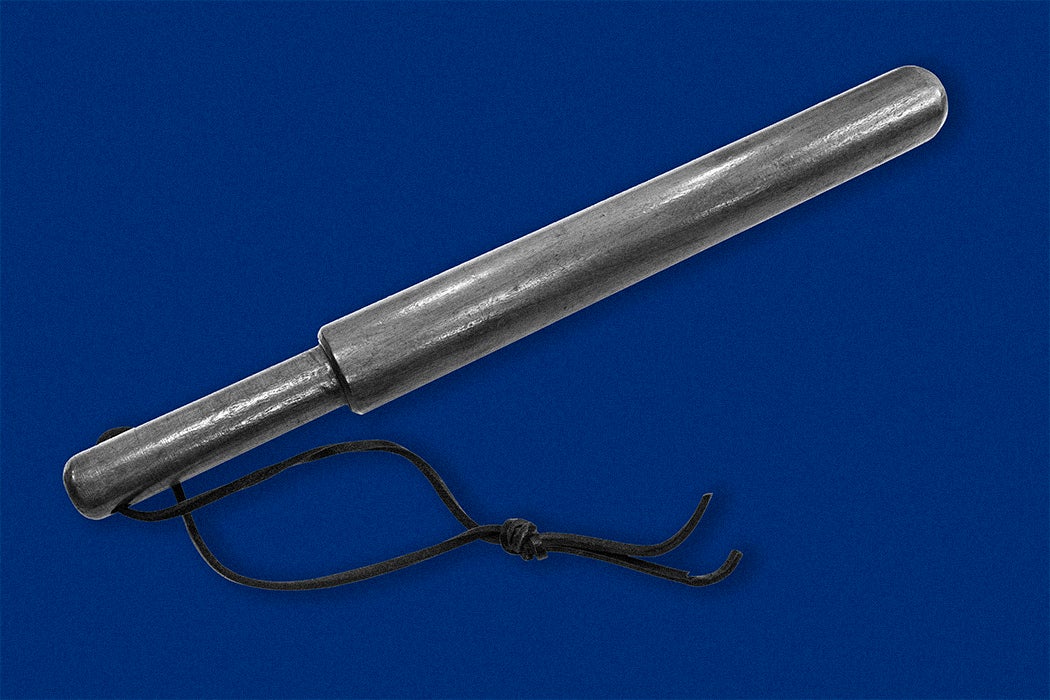 Antique wood truncheon club from the 1920s