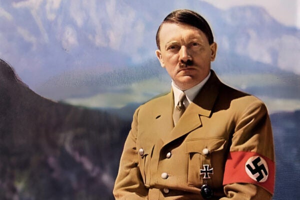 Adolf Hitler at his Berghof mansion in Obersalzberg.