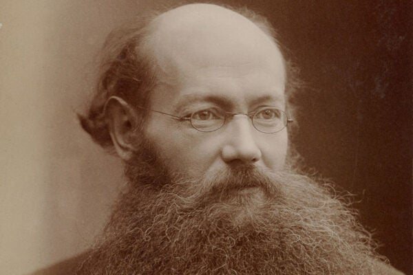 A photograph of Peter Kropotkin by Nadar