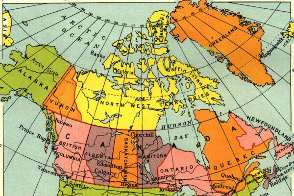 A map of North America