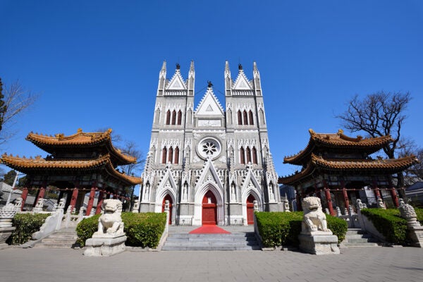 Catholic Church of the Saviour,also called Xishiku Church or Beitang in Beijing, China