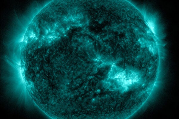 The Sun's corona observed in extreme ultraviolet (131 Å)