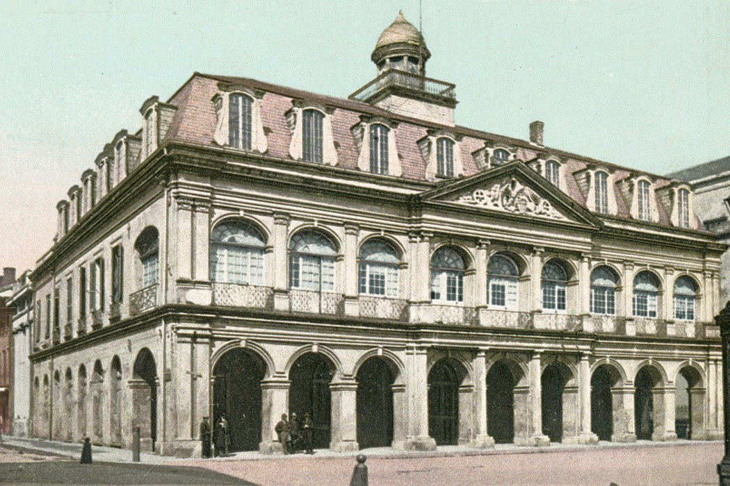 Source: https://commons.wikimedia.org/wiki/File:Cabildo_Supreme_Court,_New_Orleans,_La_(NYPL_b12647398-62248).tiff
