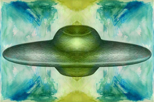 An illustration of a UFO