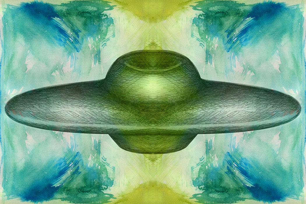 An illustration of a UFO