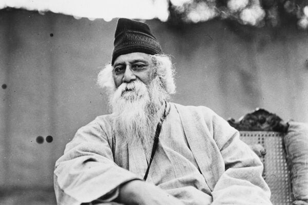 Portrait of Indian author and poet Rabindranath Tagore, circa 1935.
