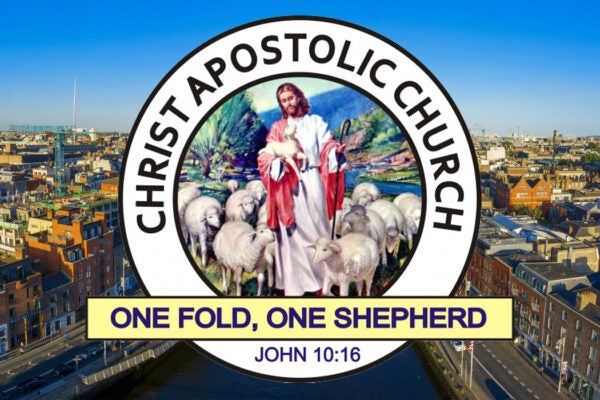 The logo of the Christ Apostolic Church in Dublin, Ireland