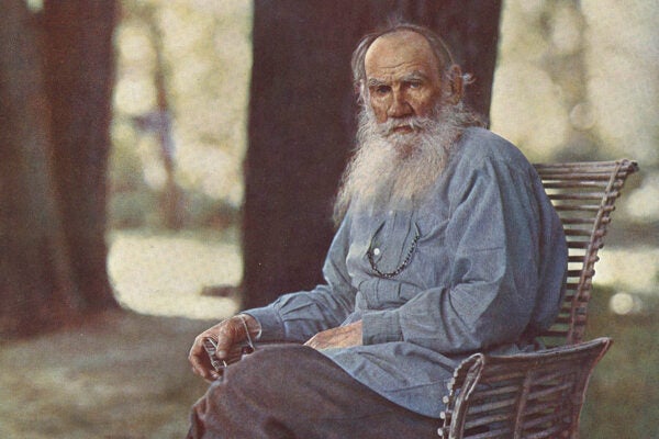 Leo Tolstoy in Yasnaya Polyana, 1908