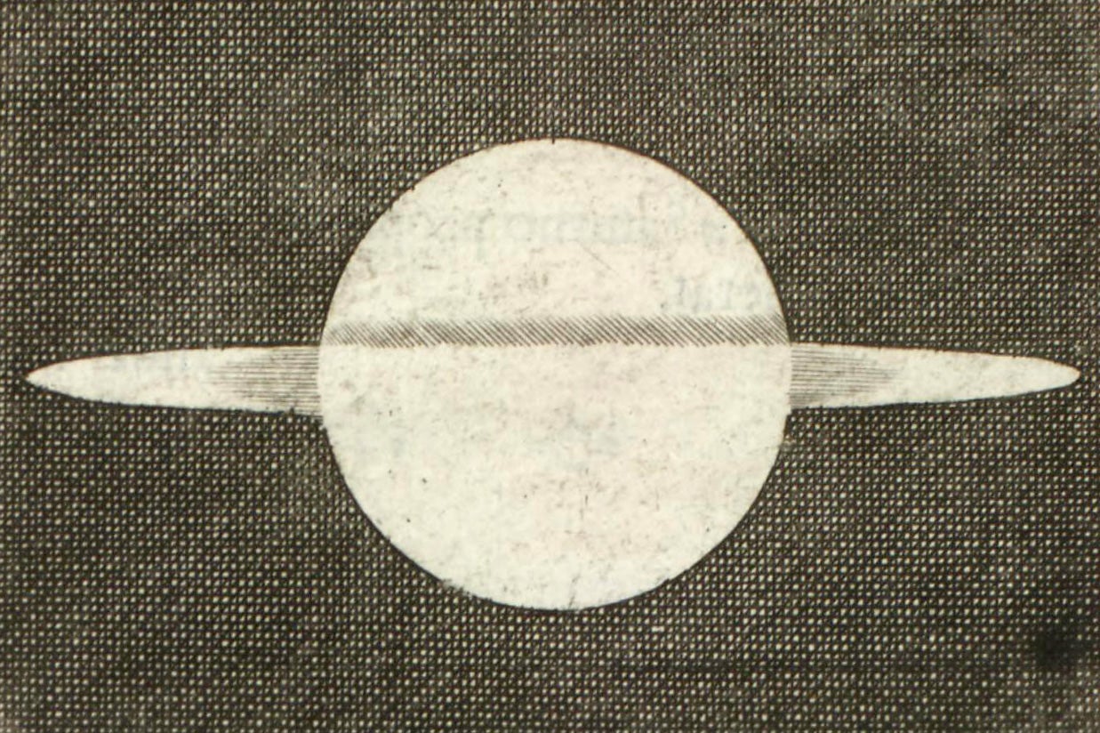An illustration from The System of Saturn by Christiaan Huygens