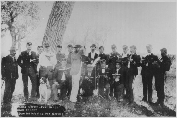 German Singing Society, 22nd Infantry, Ft. Keogh, May 13, 1894