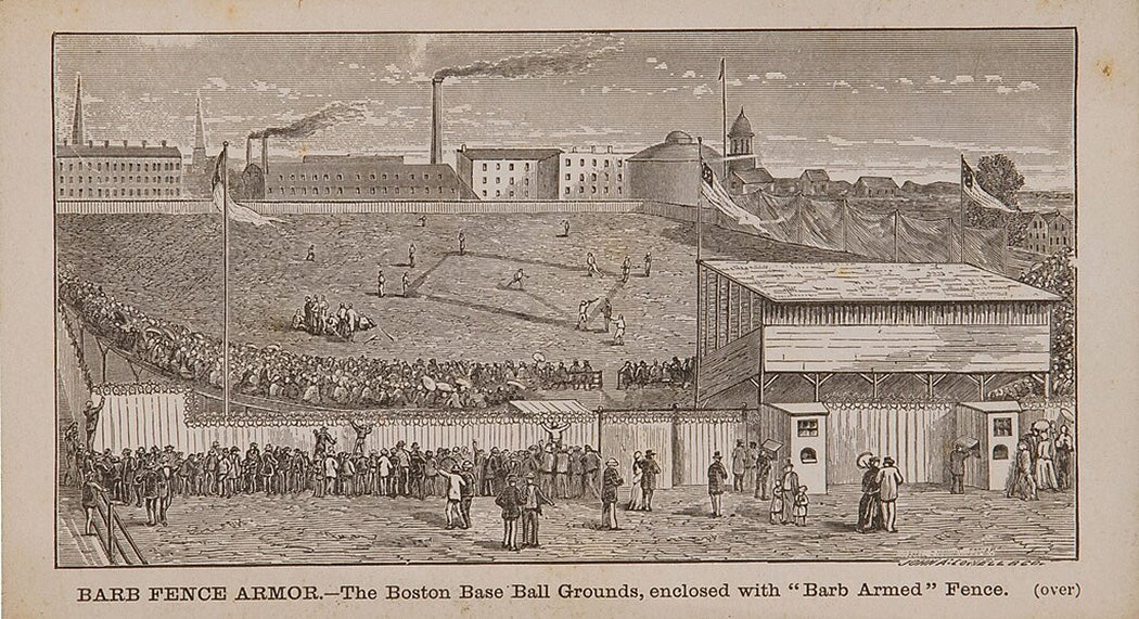 The Boston South End Base Ball Grounds in 1876.