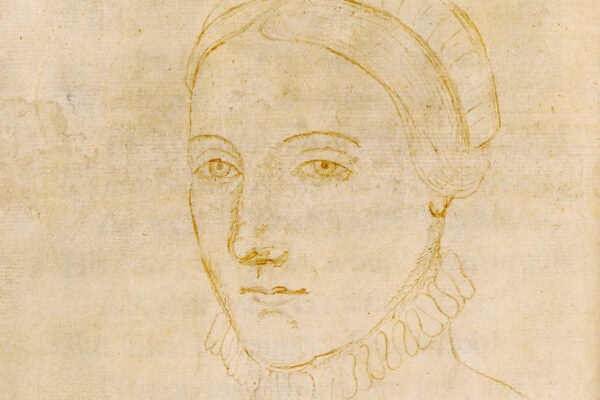 The only surviving image that may depict Anne Hathaway, made by Sir Nathaniel Curzon in 1708.
