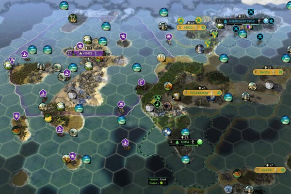 A screenshot from Civilization V