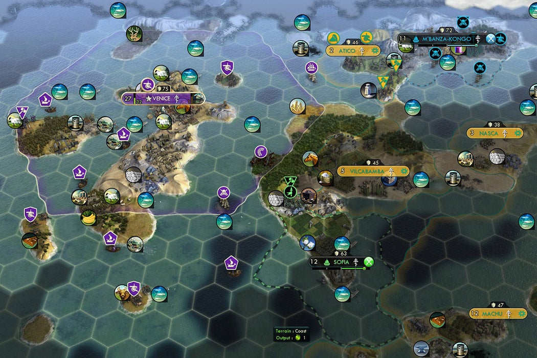 A screenshot from Civilization V